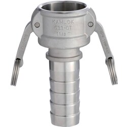 633-CT カムロック カプラー ホースシャンク(細め) 4インチ ステンレス SST 633CT4SST