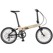 折りたたみ自転車 Speed D8 エアレス2.0 20インチ 8段変速 サンドベージュ KAA083
