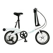 折りたたみ自転車 Nuwave D6 16インチ 6段変速 ホワイトマリン NWA662