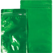 AL1420GR [セイニチ 「ラミジップ」 アルミカラースタンドタイプ 緑 200×140+41 （50枚入）]