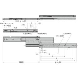 ヨドバシ.com - スガツネ工業 C43724 [（190113652）C437-24/スライド