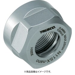 TRUSCO NC旋盤用コレットホルダ ERナット M22×P1.5 N16SX