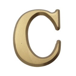 NUM43C [真鍮文字]