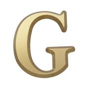 NUM43G [真鍮文字]