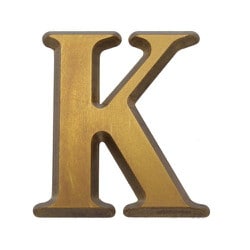 NUM43K [真鍮文字]