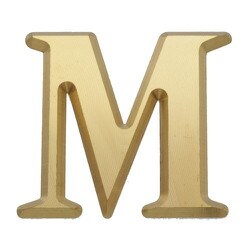 NUM43M [真鍮文字]