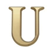 NUM43U [真鍮文字]