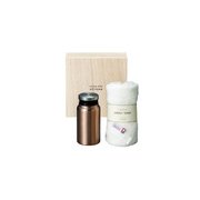 リュクス サーモボトルBr&今治タオルセット(木箱入り)
