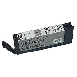 互換リサイクルインクカートリッジ リパックインク キヤノン BCI-381XLGY グレー 大容量タイプ BCI-381XLGY
