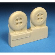 BRAR72443 1/72 D.H.ホーネット ホイール スムーズトレッド （初期型ホーネット用） [ディテールアップパーツ]