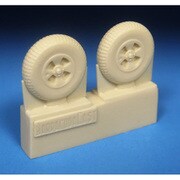 BRAR72444 1/72 D.H.ホーネット ホイール ブロックトレッド （後期型ホーネット用） [ディテールアップパーツ]