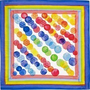 AC-2005 [シャンタンふろしき100×100cm 丸と麻]