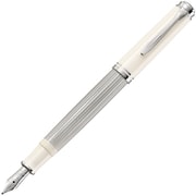 スーベレーン M405 シルバーホワイト 万年筆 EF(極細字) 吸入式 M405 SilverWhite EF