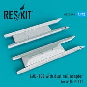 RSK72-0248 LAU-105 サイドワインダーランチャーw/デュアルアダプター 2個入り [1/72スケール レジン製ディティールアップパーツ]