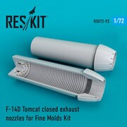 RSKU72-0093 F-14D トムキャット アフターバーナー 閉状態 ファインモールド用 [1/72スケール レジン製ディティールアップパーツ]