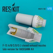 RSKU72-0102 F-15A/B/C/D/E/J アフターバーナー 後期型 閉状態 ハセガワ用 [1/72スケール レジン製ディティールアップパーツ]