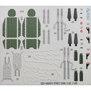 QNTD48007 Yak-130 内装3Dデカール ズべズダ用 [1/48スケール 3Dデカール]