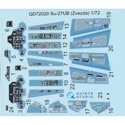 QNTD72020 Su-27UB 内装3Dデカール ズべズダ用 [1/72スケール 3Dデカール]