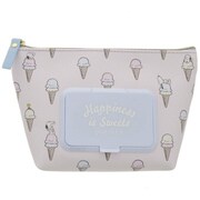 S2289067 シートケース付ポーチ seepo（シーポ） 限定デザイン 第2弾 PEANUTS スヌーピー/アイスクリーム [キャラクターグッズ]