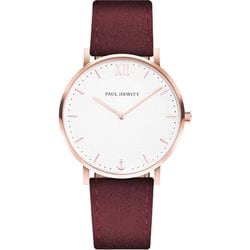 ポールヒューイット ボーイズ ワインレッドレザー 36mm 並行輸入品 PH-SA-R-Sm-W-36S