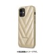 GUHCP12SPUVQTMLBE [GUESS公式ライセンス iPhone 12 mini用 背面ケース ベージュ]