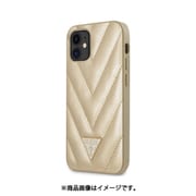 GUHCP12SPUVQTMLBE [GUESS公式ライセンス iPhone 12 mini用 背面ケース ベージュ]