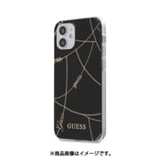 GUHCP12SPCUCHBK [GUESS公式ライセンス iPhone 12 mini用 背面ケース ブラック]