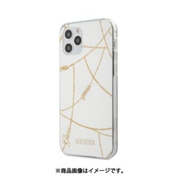 GUHCP12MPCUCHWH [GUESS公式ライセンス iPhone 12/iPhone 12 Pro兼用 背面ケース ホワイト]