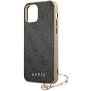 GUHCP12SGF4GGR [GUESS公式ライセンス iPhone 12 mini用 背面ケース グレー]