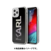 KLHCP12MKLMLBK [KARL LAGERFELD公式ライセンス iPhone 12/iPhone 12 Pro兼用 グリッター背面ケース ブラック]