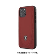 フェラーリ公式ライセンス iPhone 12/iPhone 12 Pro兼用 本革 背面ケース レッド FEOGOHCP12MRE