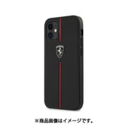 フェラーリ公式ライセンス iPhone 12 mini用 本革 背面ケース ブラック FEOMSHCP12SBK