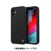 BMW公式ライセンス iPhone 12 mini用 本革 背面ケース ブラック BMHCP12SSLLBK