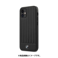BMW公式ライセンス iPhone 12 mini用 本革 背面ケース ブラック BMHCP12SPOCBK
