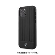 BMW公式ライセンス iPhone 12/iPhone 12 Pro兼用 本革 背面ケース ブラック BMHCP12MPOCBK