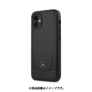 メルセデス・ベンツ公式ライセンス iPhone 12 mini用 本革 背面ケース ブラック MEHCP12SARMBK