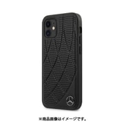 メルセデス・ベンツ公式ライセンス iPhone 12 mini用 本革 背面ケース ブラック MEHCP12SDIQBK