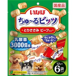 ちゅーるビッツとりささみビーフ入り [犬用おやつ 12g×6袋 緑茶消臭成分 国産]