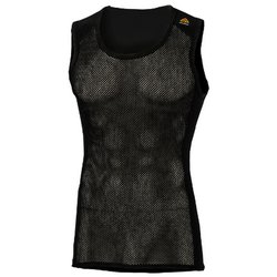 ウールネットシングレット LIMITED WOOLNET Singlet Ms 100000 Jet Black XSサイズ [アウトドア アンダーウェア メンズ]