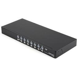 KVMスイッチ 1Uラックマウント対応 16ポート/VGA/OSD機能/ケーブル付属 SV1631DUSBUK