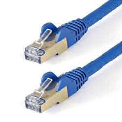 カテゴリ6a LANケーブル 1.5m ブルー ツメ折れ防止RJ45コネクタ 10ギガビット対応カテゴリー6aケーブル 6ASPAT150CMBL