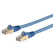 カテゴリ6a LANケーブル 5m ブルー ツメ折れ防止RJ45コネクタ 10ギガビット対応カテゴリー6aケーブル 6ASPAT5MBL