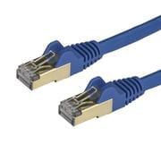 カテゴリ6a LANケーブル 7.5m ブルー ツメ折れ防止RJ45コネクタ 10ギガビット対応カテゴリー6aケーブル 6ASPAT750CMBL