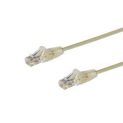 カテゴリ6 LANケーブル 1m グレー 極細タイプ ツメ折れ防止RJ45コネクタ N6PAT100CMGRS