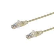 カテゴリ6 LANケーブル 0.5m グレー 極細タイプ ツメ折れ防止RJ45コネクタ N6PAT50CMGRS