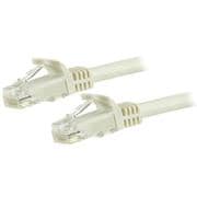 カテゴリー6 LANケーブル 7.5m ホワイト ツメ折れ防止RJ45コネクタ N6PATC750CMWH