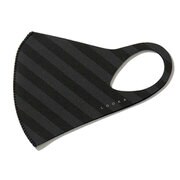 LOOKA デザインマスク BLACK×GRAY STRIPE Sサイズ 1枚入