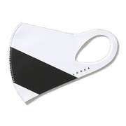 LOOKA デザインマスク アクセント WHITE×1BLACK Mサイズ 1枚入