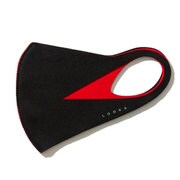 LOOKA デザインマスク デュアル SLITBLACK×RED Sサイズ 1枚入