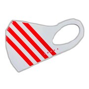 LOOKA デザインマスク アクセント WHITE×4RED Sサイズ 1枚入